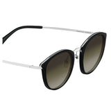 Fastrack C084BK1F Oval Sunglasses Size - 58 Black / Grey Gradient