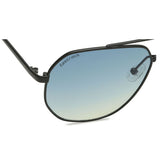 Fastrack M186BU3 Aviator Sunglasses Size - 58 Black / Blue Gradient