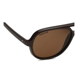 Fastrack P358BR1 Aviator Sunglasses Size - 57 Brown / Brown