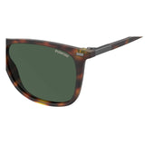 Polaroid PLD-2109S-086-UC-55 Wayfarer Sunglasses Size - 55 Brown/Green