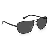 Polaroid PLD-2119GS-807-M9-61 Rectangle Sunglasses Size - 61 Black / Black