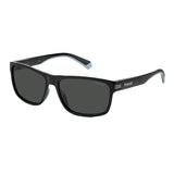 Polaroid PLD-2121S-08A-M9-58 Rectangle Sunglasses Black / Black