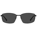 Polaroid PLD-2137GSX-807-M9-60 Rectangle Sunglasses Size - 60 Black / Black