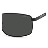 Polaroid PLD-2137GSX-807-M9-60 Rectangle Sunglasses Size - 60 Black / Black