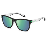 Polaroid PLD-2138S-3OL-5Z-56 Wayfarer Sunglasses Size - 56 Black / Green