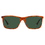 Polaroid PLD-4137S-0UC-UC-58 Rectangle Sunglasses Size - 58 Brown/Green