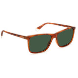 Polaroid PLD-4137S-0UC-UC-58 Rectangle Sunglasses Size - 58 Brown/Green