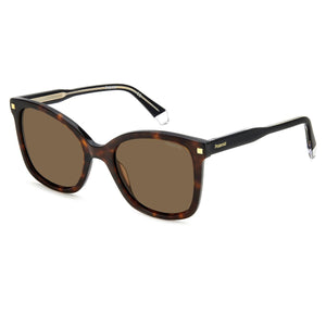 Polaroid PLD-4151SX-086-SP-53 Cat-Eye Sunglasses Size - 53 Brown/Brown