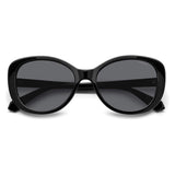 Polaroid PLD-4154SX-807-M9-55 Oval Sunglasses Size - 55 Black/Black