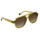 Polaroid PLD-6193S-FMP-LA-57 Aviator Sunglasses Size - 57 Yellow / Brown