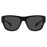 Polaroid PLD-6197S-807-M9-55 Square Sunglasses Size - 55 Black/ Black