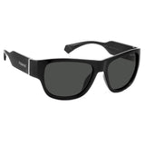 Polaroid PLD-6197S-807-M9-55 Square Sunglasses Size - 55 Black/ Black