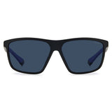 Polaroid PLD-7044S-0VK-C3-60 Rectangle Sunglasses Size - 60 Black/Blue