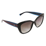 Tommy Hilfiger TH-1580-C1-54 Cat-Eye Sunglasses Size - 54 Black/ Grey