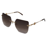 Tommy Hilfiger TH-2641-C2-58 Butterfly Sunglasses Size - 59 Golden / Brown